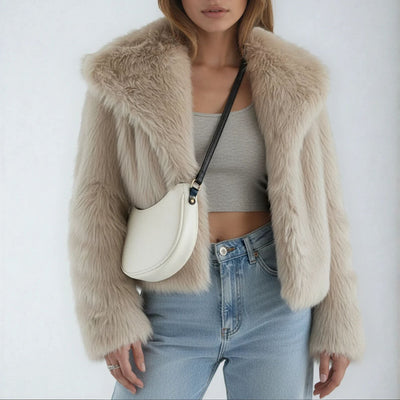 Faux fur jakke