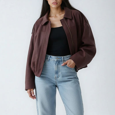 Bomberjakke med revers