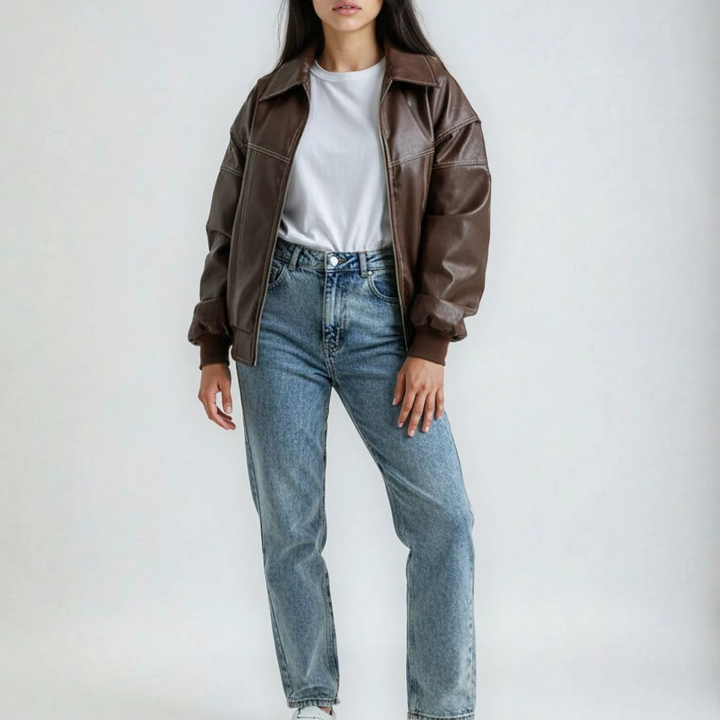 Bomberjakke med Broderidetaljer