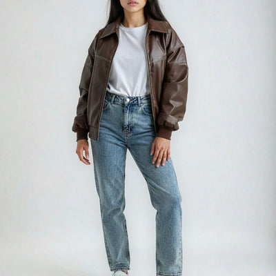 Bomberjakke med Broderidetaljer