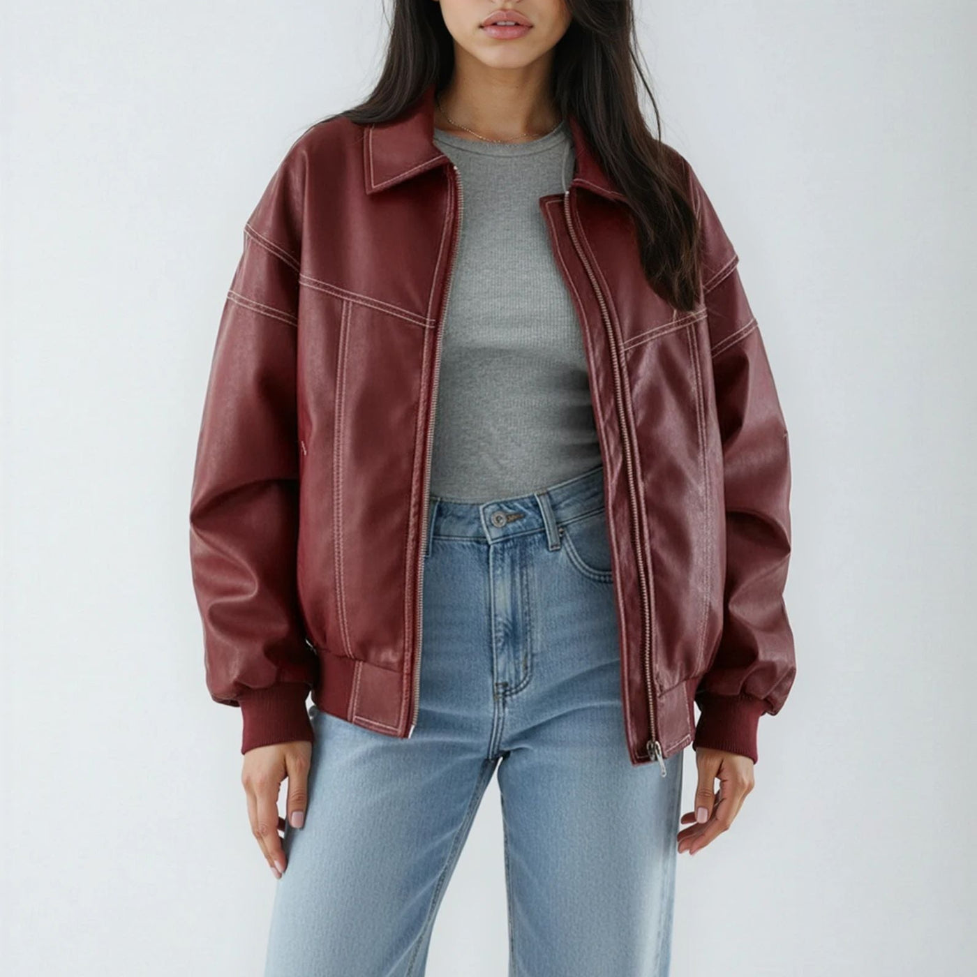 Bomberjakke med Broderidetaljer